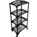 Organizador Vertical com 4 Cestos – Suporte de Piso para Frutas e Legumes | Ideal para Cozinha