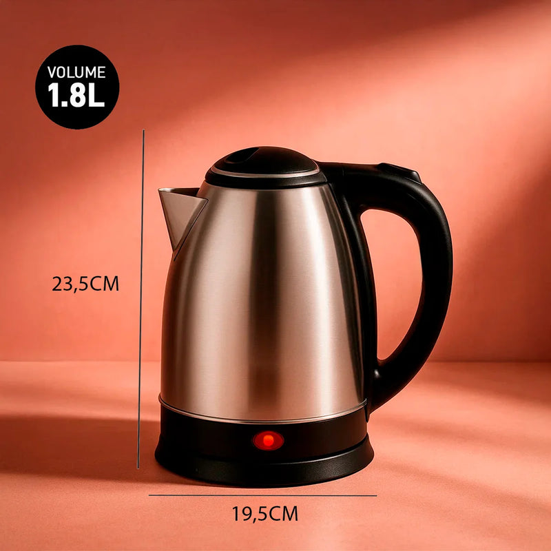 Chaleira Elétrica Inox 1.8L 1100W – 110V ou 220V (Colorida)