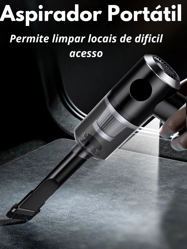 Aspirador de Pó Portátil Potente Aspira Sujeiras, Poeiras, Pêlos de animais, Fácil de Limpar em Qualquer Lugar Dificil