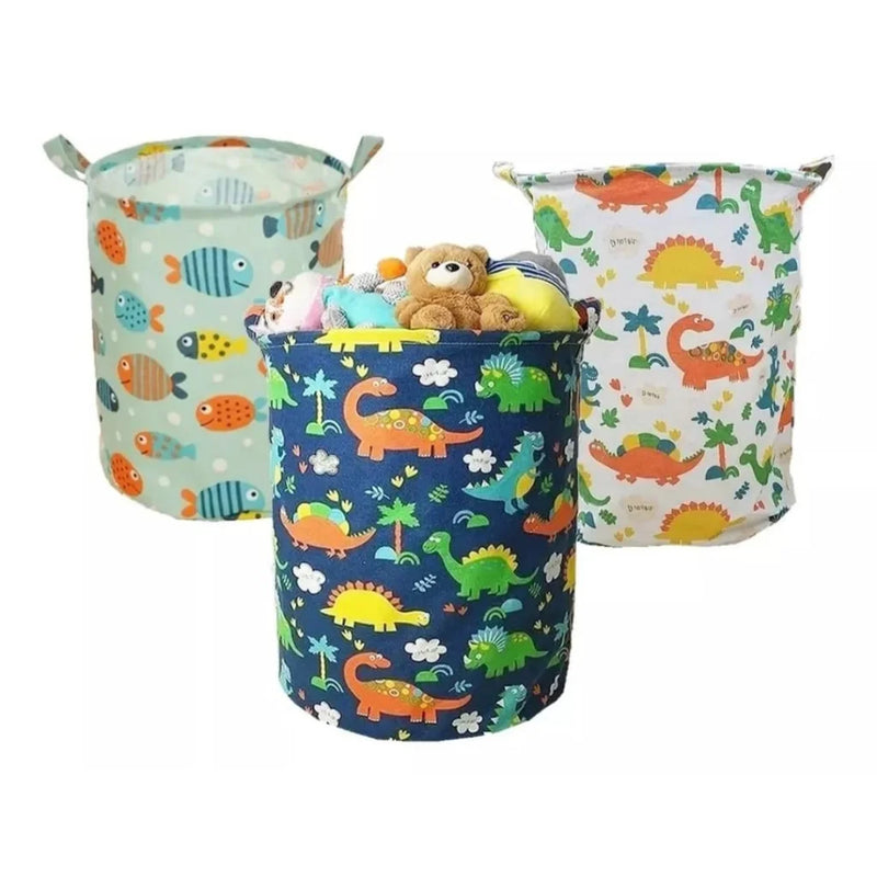 Cesto Dobrável para Roupas Sujas em Tecido – Organizador Prático e Multifuncional para Casa e Brinquedos