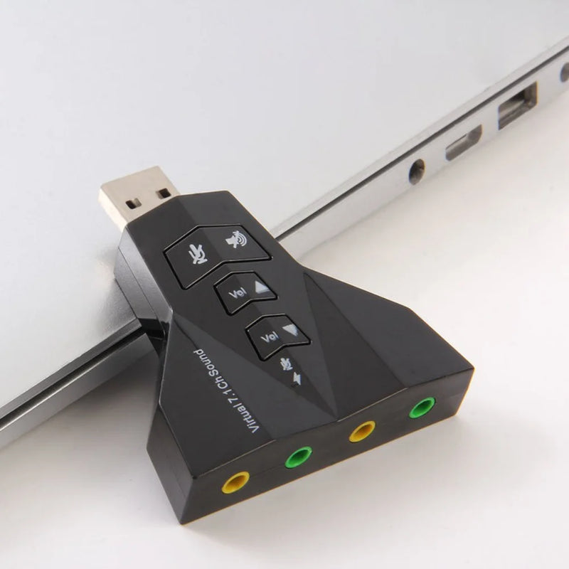 Adaptador de Som USB Externo 3D 7.1 – Modelo T1