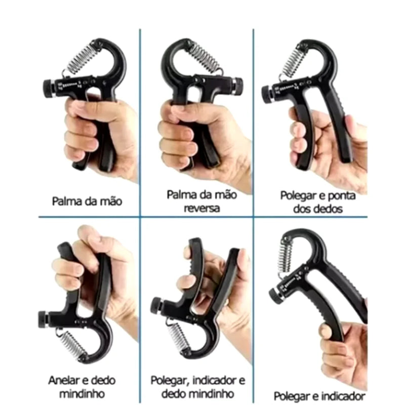 Hand Grip Treinador de Músculos das Mãos e Flexores do Antebraço com Mola Ajustável