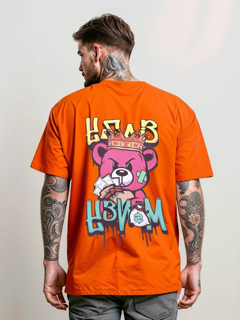 Camiseta Masculina Streetwear Unissex Bear Money