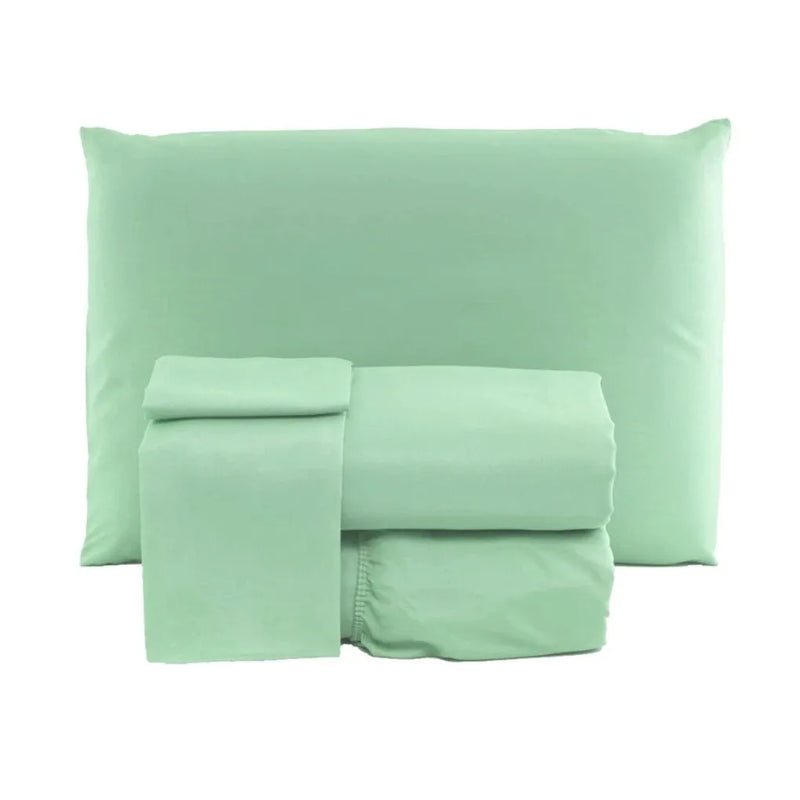 Lençol de Microfibra com Elástico para Cama (Queen e Solteiro) – Cores Variadas