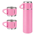 Garrafa Térmica 500ml Com Xícara Café Chá a Vácuo Inox Com 3 Xícaras Vacuum Flask Set 500ml Várias Cores Embalagem Presente