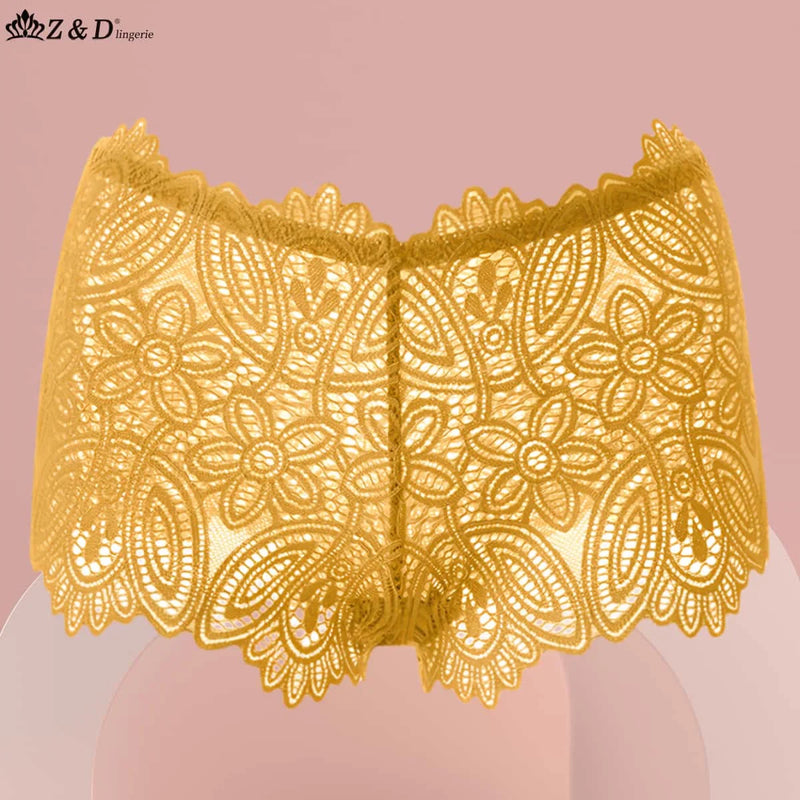 Kit com 5 Calcinhas Lingerie Renda Caleston