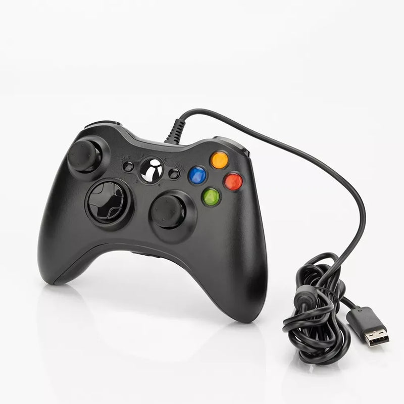 Controle com Fio Xbox 360 e PC – Joystick USB para Games – Compatível com Xbox 360, Xbox 360 Fat e PC (Windows)