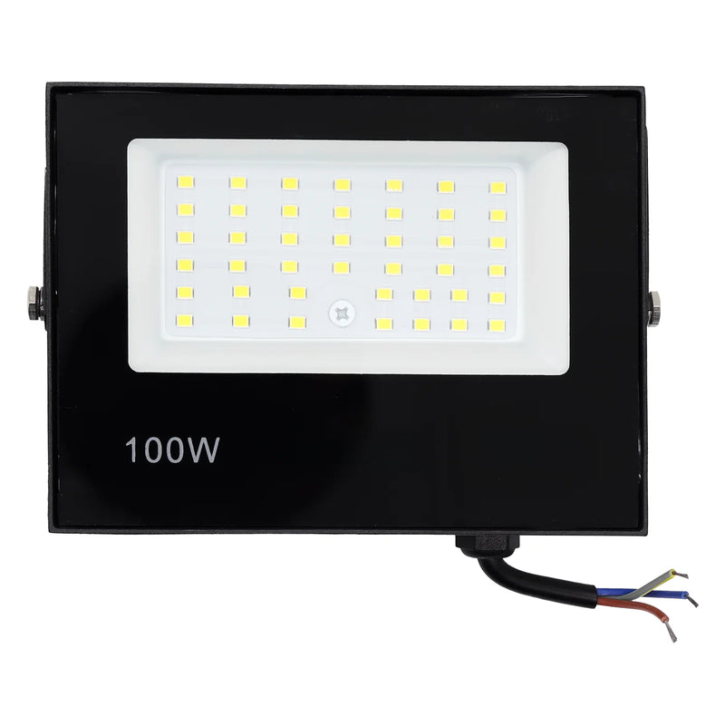 Refletor de LED 100W Holofote Bivolt à Prova d'Água Luz Branca Forte
