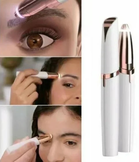 Epilador Elétrico para Sobrancelhas em Caneta, Recarregável via USB, Removedor com Fita