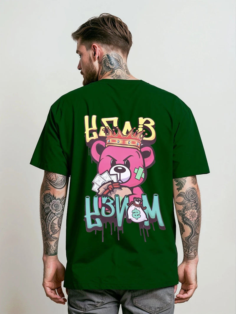 Camiseta Masculina Streetwear Unissex Bear Money
