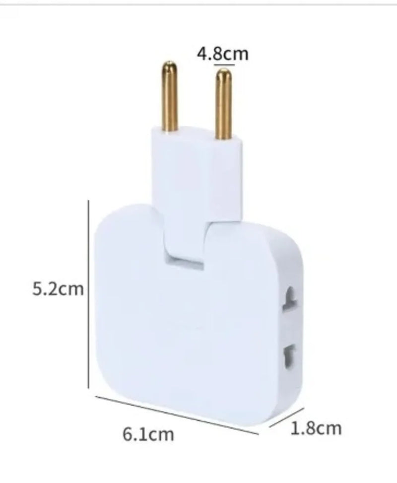 Adaptador de Tomada Dobrável 20A – 3 Entradas 110/220V, 10A – Multiprise 3 Pinos BR