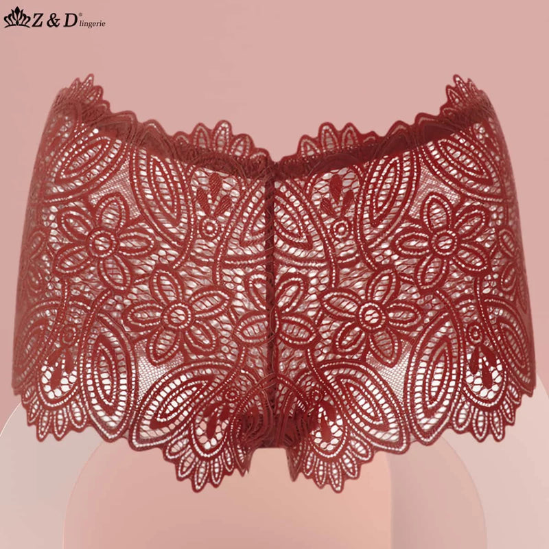 Kit com 5 Calcinhas Lingerie Renda Caleston