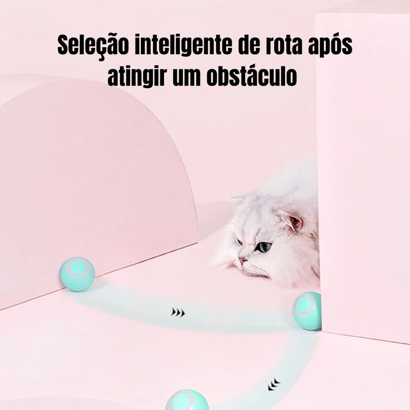 Bola Mágica Automática Rolante para Gatos – Brinquedo Interativo Inteligente, Acessório para Jogos Indoor