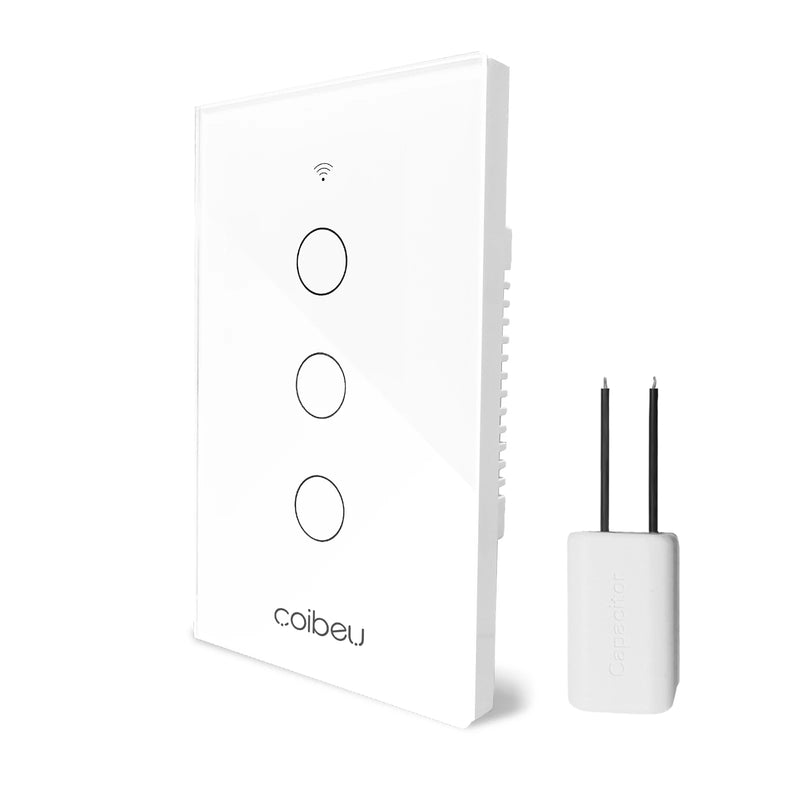 Interruptor Inteligente WiFi – Sem Neutro, Compatível com Alexa, Alexia e Tuya, Interruptor Touch, Controle Remoto – Brasil  Tomada Inteligente WiFi