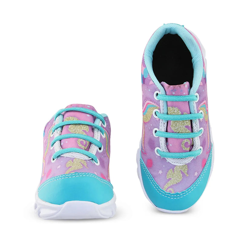 Kit 2 Pares de Tênis Infantil Feminino com LED – Modelos Sereia e Ovelhinha