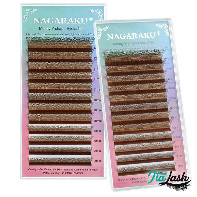 Cílios Nagaraku Y Yarns Marrom Volume Brasileiro
