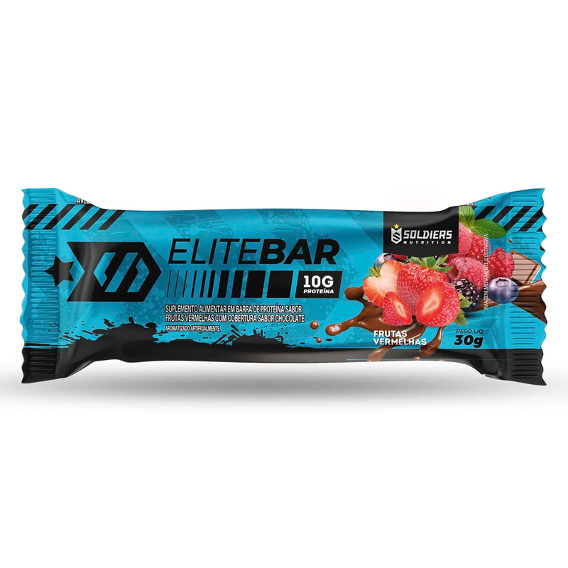 Elitebar Barra de Proteína 30g – Caixa com 12 Unidades | Soldiers Nutrition