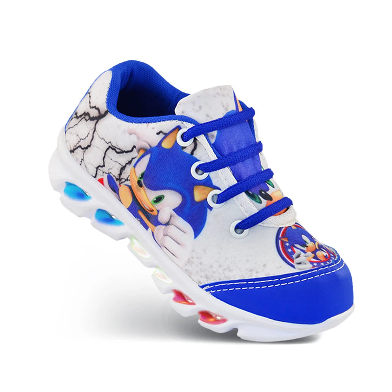Tênis Infantil Masculino com Luz de LED – Modelo Sonic