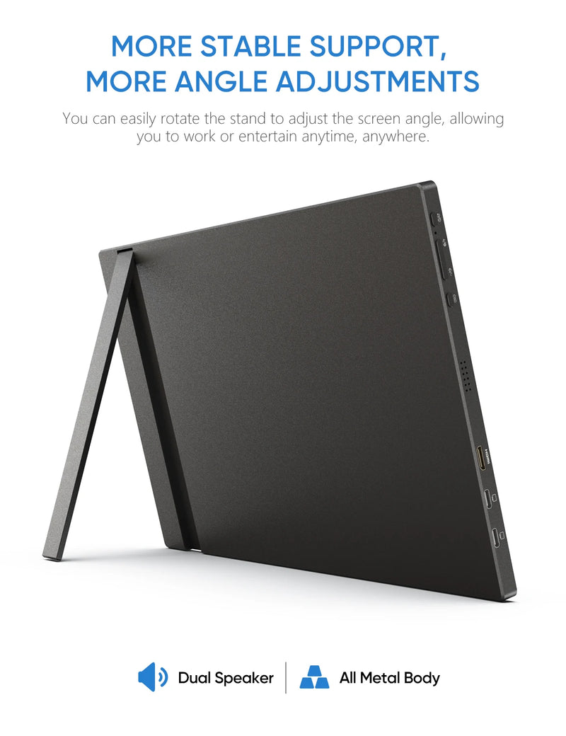 ARZOPA 16.1'' 144hz 100%sRGB 1080P FHD Portable Gaming Monitor 300Cd/m² HDR Second Screen for Switch,Xbox,PS5,Laptop,Mac Z1FC
