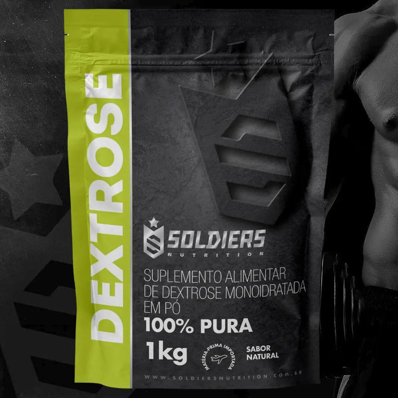 Dextrose 1Kg - 100% Pura Importada - Soldiers Nutrition