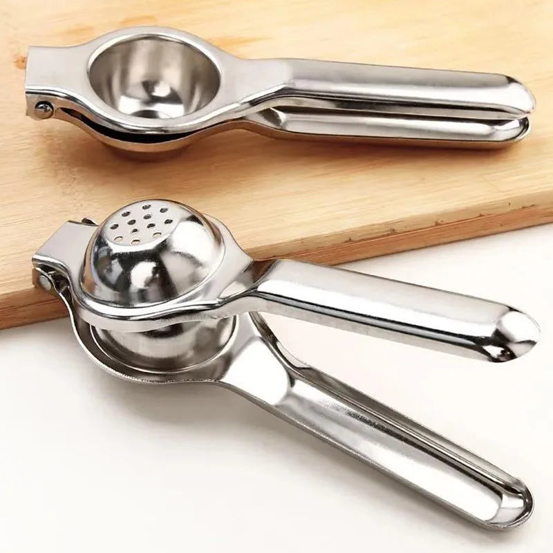 Espremedor Manual de Limão em Aço Inoxidável – Processador, Espremedor de Limão e Laranja para Uso Doméstico – Acessório de Cozinha para Prensar Frutas