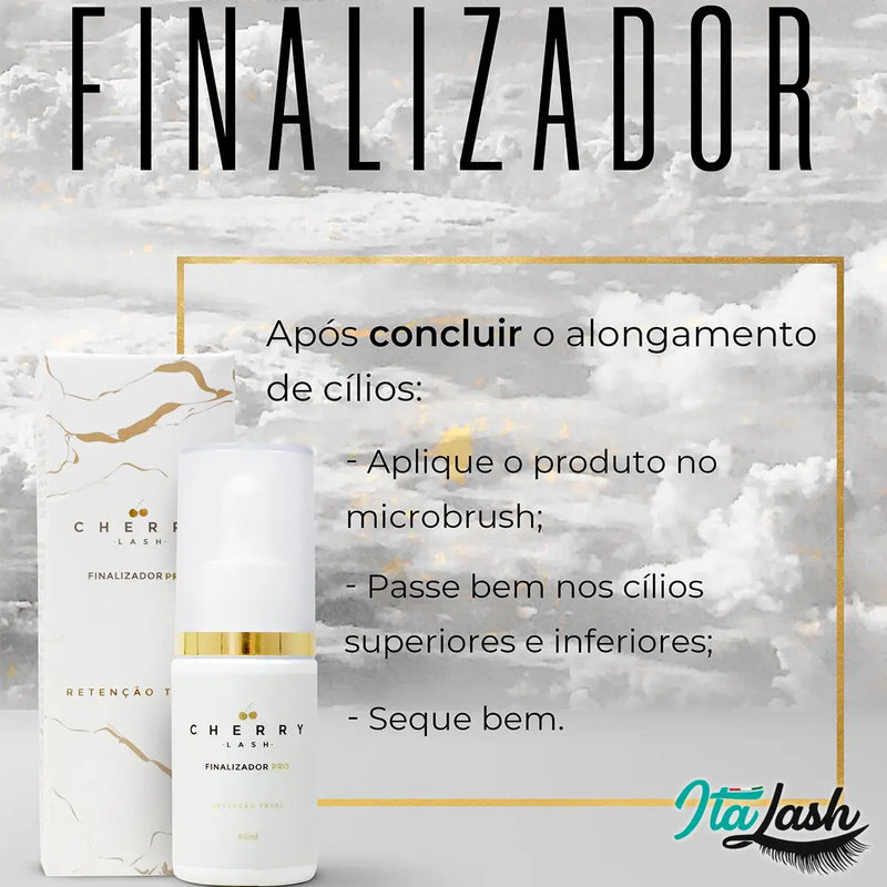 Pro Cherry Finisher para Extensão de Cílios – 40ml