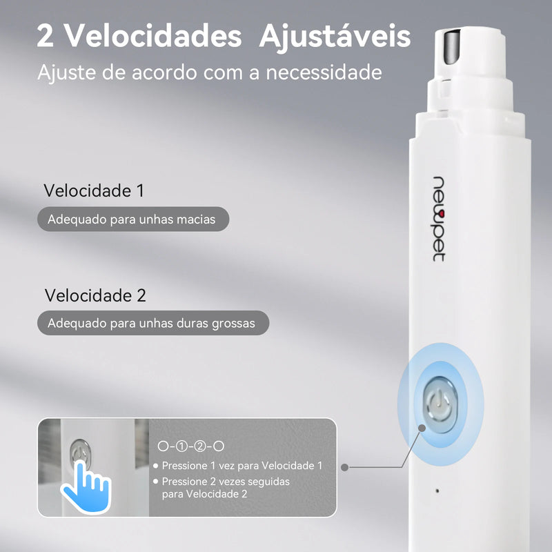 Alicate Elétrico Novo para Corte de Unhas de Cães e Gatos com Luz LED