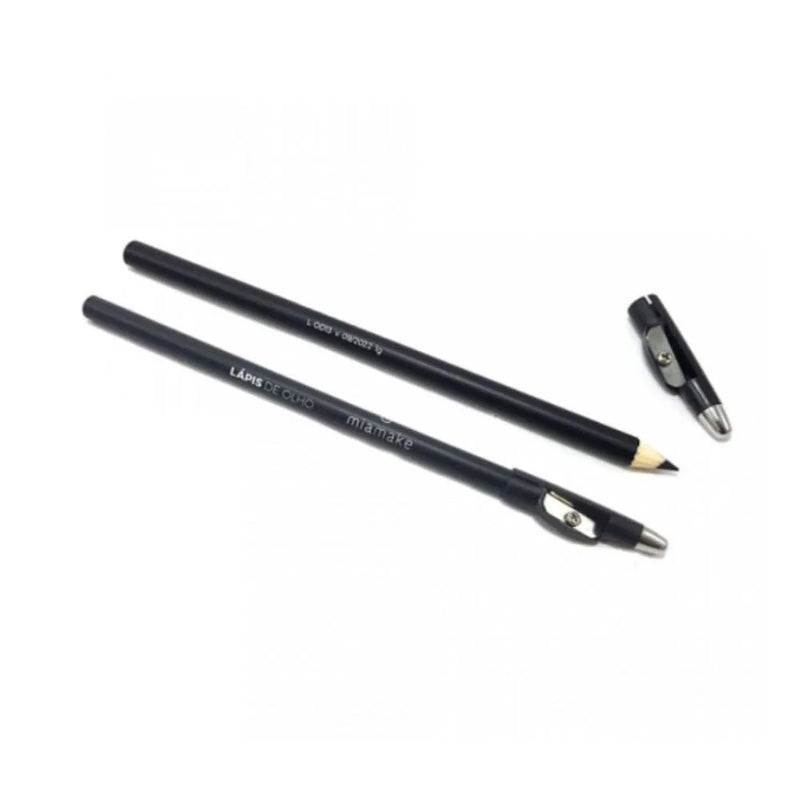 Lápis Preto para Olhos Mia Make 282 com Apontador