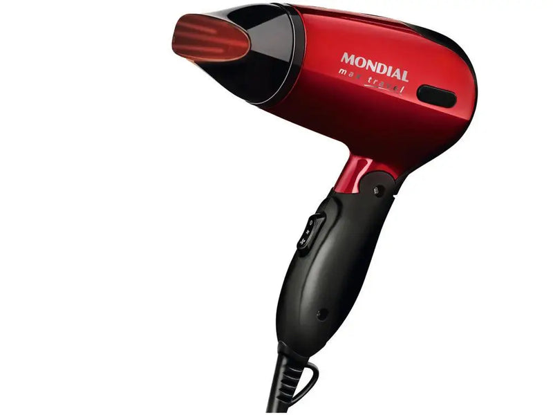 Secador de Cabelo Mondial Max Travel SC-10 – 1200W – Bivolt – Vermelho