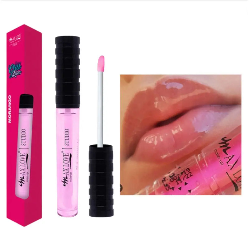 Kit com 3 Gloss Labial Max Love – Efeito Látex