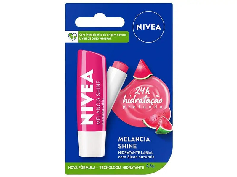 Protetor Labial Hidratante Nivea Shine Melancia 4,8g