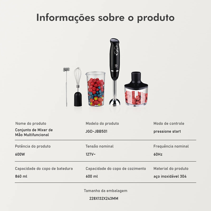 Liquidificador Mixer 127V Coibeu — Mini Liquidificador Portátil Elétrico