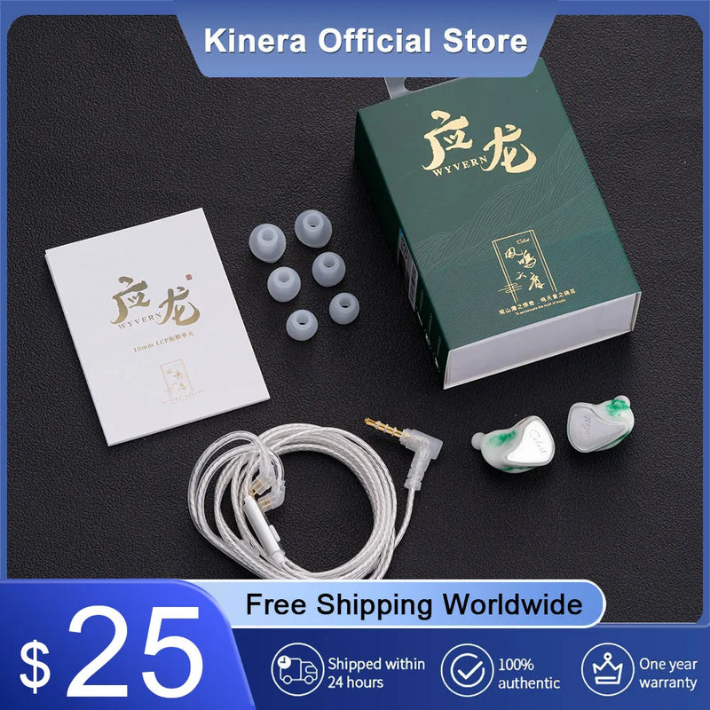 Novo Fone de Ouvido In Ear Kinera Celest Wyvern com Cabo de Microfone Destacável Boom IEMs Headset para Jogos