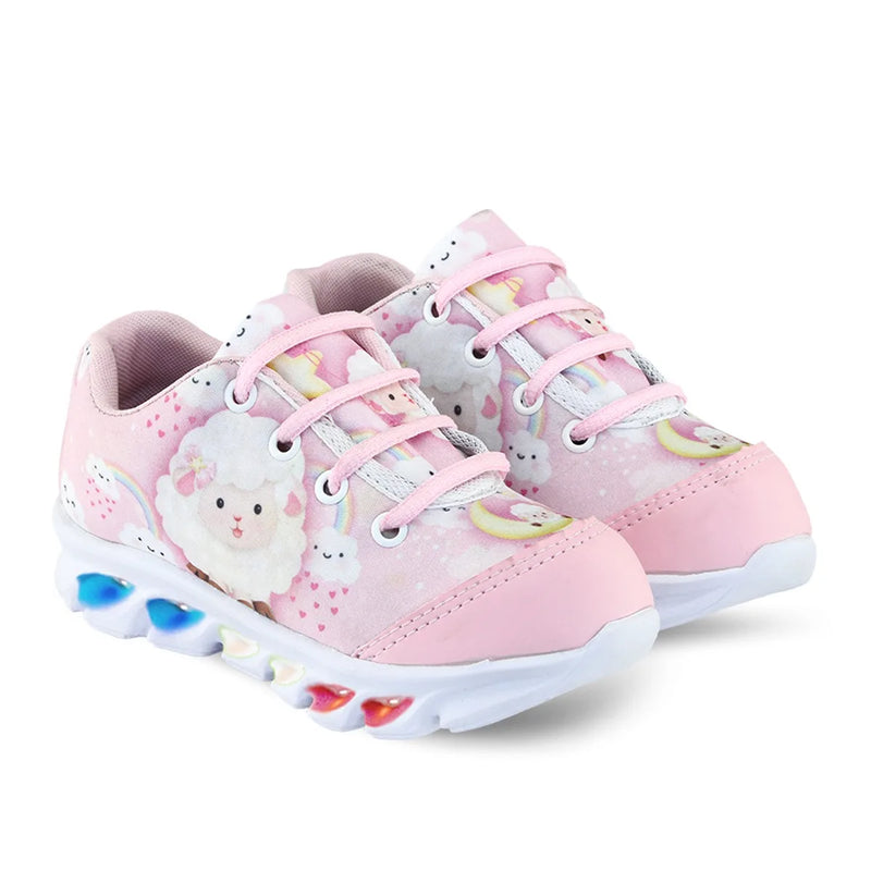 Kit 2 Pares de Tênis Infantil Feminino com LED – Modelos Sereia e Ovelhinha