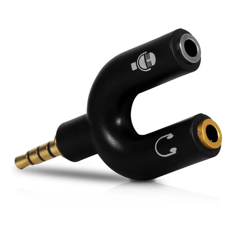 Adaptador Y P2 para P3 – Splitter para Fone e Microfone