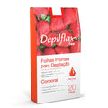 Folhas depilatórias faciais prontas Depilflax - Caixa com 24 unidades