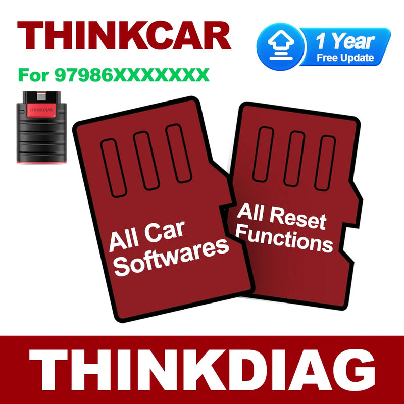 THINKCAR Thinkdiag 2 – Scanner Automotivo Profissional com Software para Todos os Carros (1 Ano)