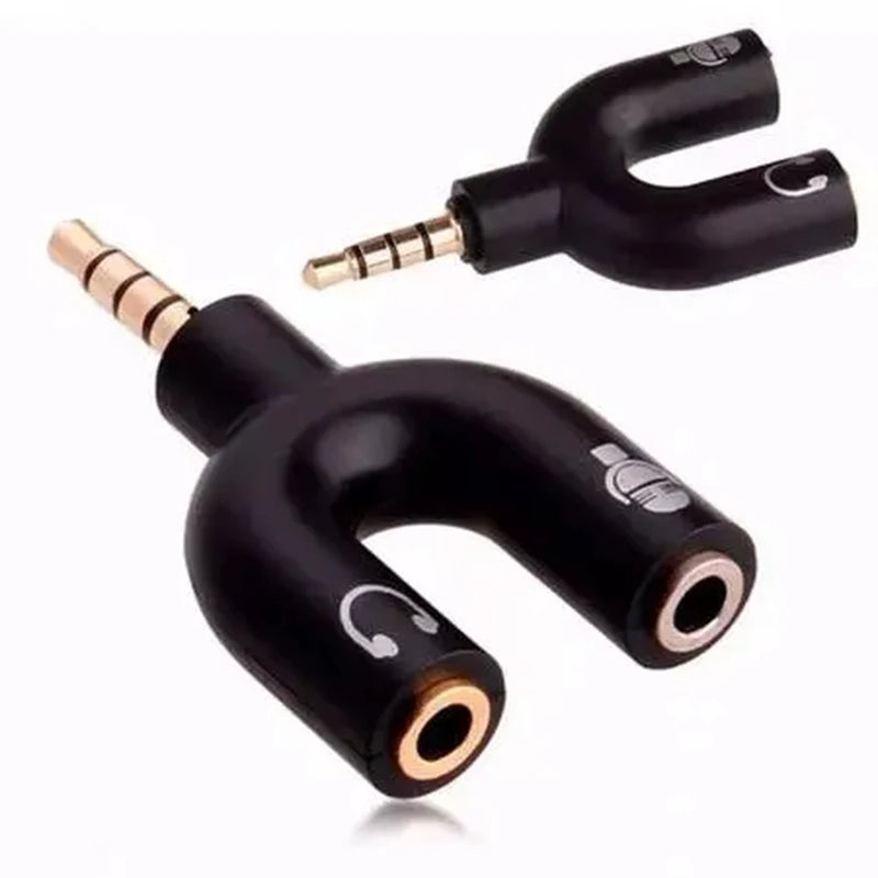 Adaptador Y P2 para P3 – Splitter para Fone e Microfone