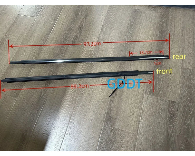 4 Peças de Borracha Externa de Acabamento de Vidros para Toyota Corolla 2003–2008 – Cromado ou Preto