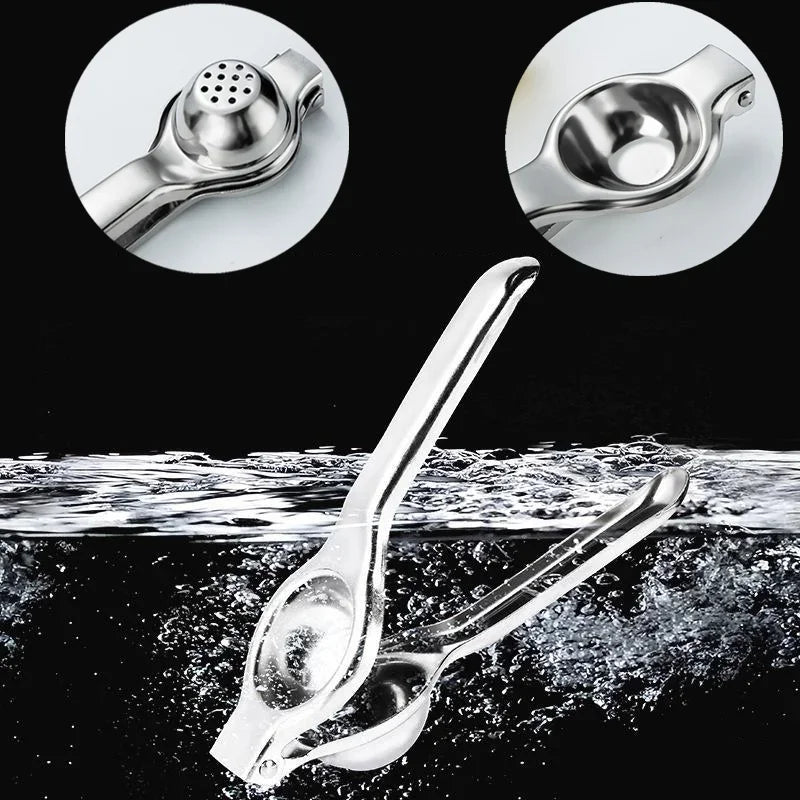 Espremedor Manual de Limão em Aço Inoxidável – Processador, Espremedor de Limão e Laranja para Uso Doméstico – Acessório de Cozinha para Prensar Frutas