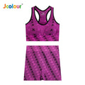 Conjunto Academia Fitness Feminino Leggings 1 Top Bra 1 Shorts