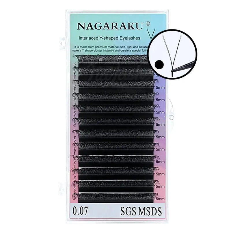Cílios Nagaraku Volume Brasileiro em Fios Y com Formato Meshy