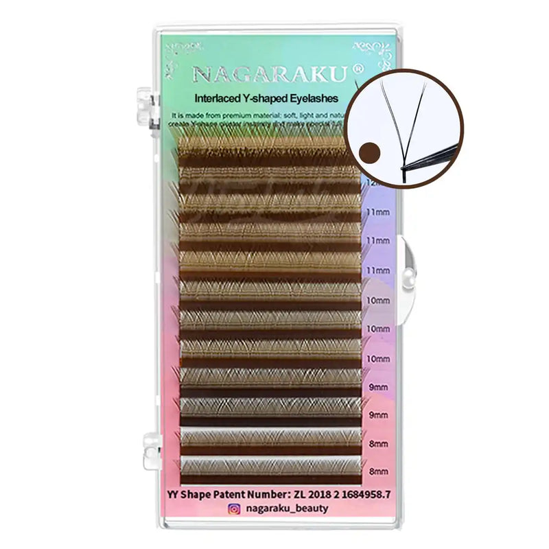 Cílios Nagaraku Y Yarns Marrom Volume Brasileiro
