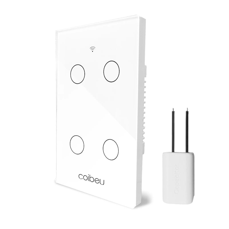Interruptor Inteligente WiFi – Sem Neutro, Compatível com Alexa, Alexia e Tuya, Interruptor Touch, Controle Remoto – Brasil  Tomada Inteligente WiFi