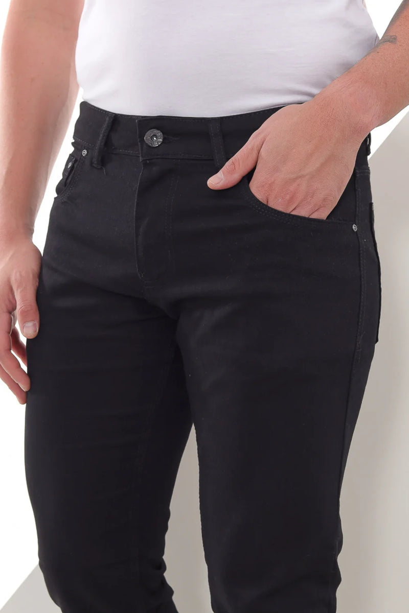 Jeans Skinny Masculino Preto