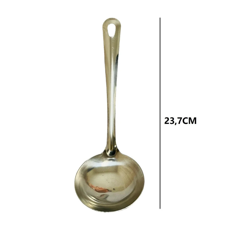 Utensílios de Cozinha De Aço Inox Colher,Concha,Escumadeira,Espátula Vazada,Espátula