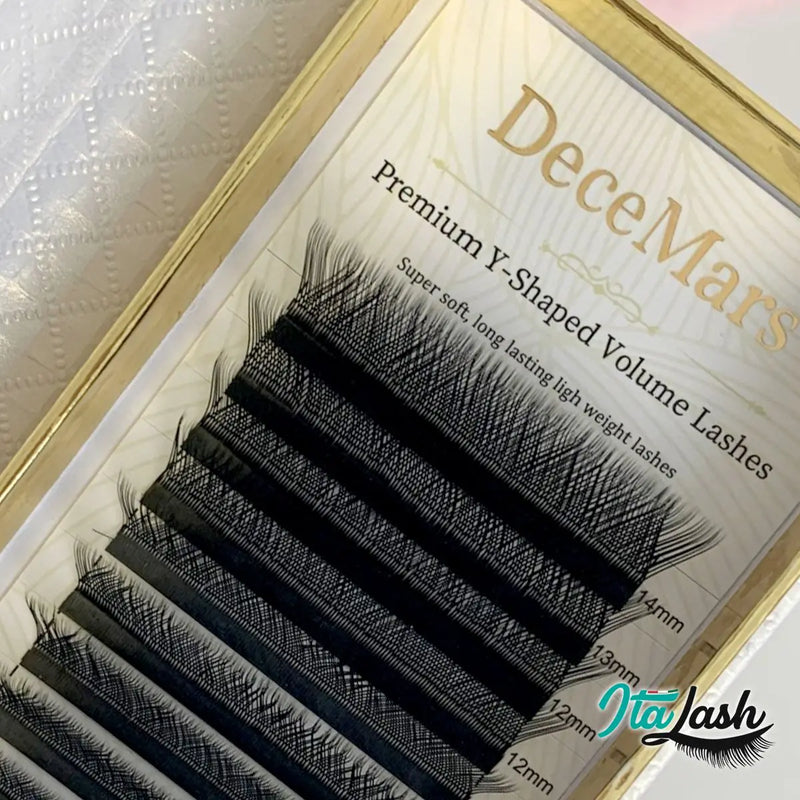 Cílios Decemars Y Curvatura L – Volume, Efeito Fox Eye e Delineado