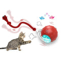 Bola Interativa Inteligente para Gatos e Cães – Com Cauda Falsa, Movimento Automático e Recarga USB