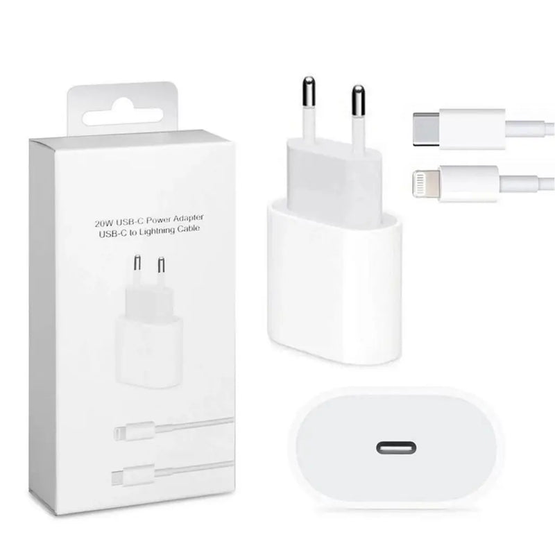 Carregador Turbo 20W Tipo C x Lightning – Compatível com iPhone 11 Pro até A14