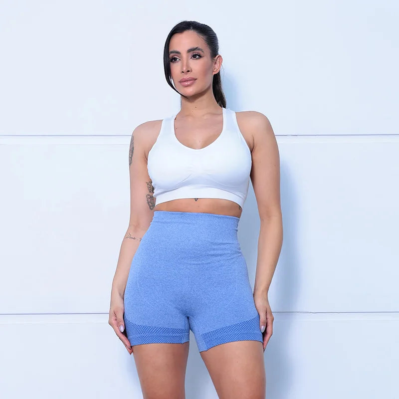 2 Peças, Calças Legging Femininas para Yoga com Controle de Barriga e Glúteos, Cintura Alta, Shorts de Academia para Corrida